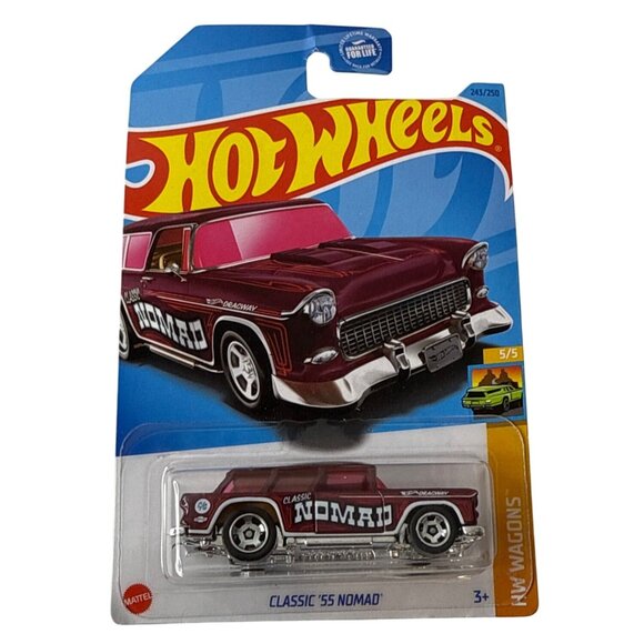 Hot Wheels Classic 55 Nomad HW Wagons Series Red Chevy Diecast Car 1:64 - Picture 1 of 6